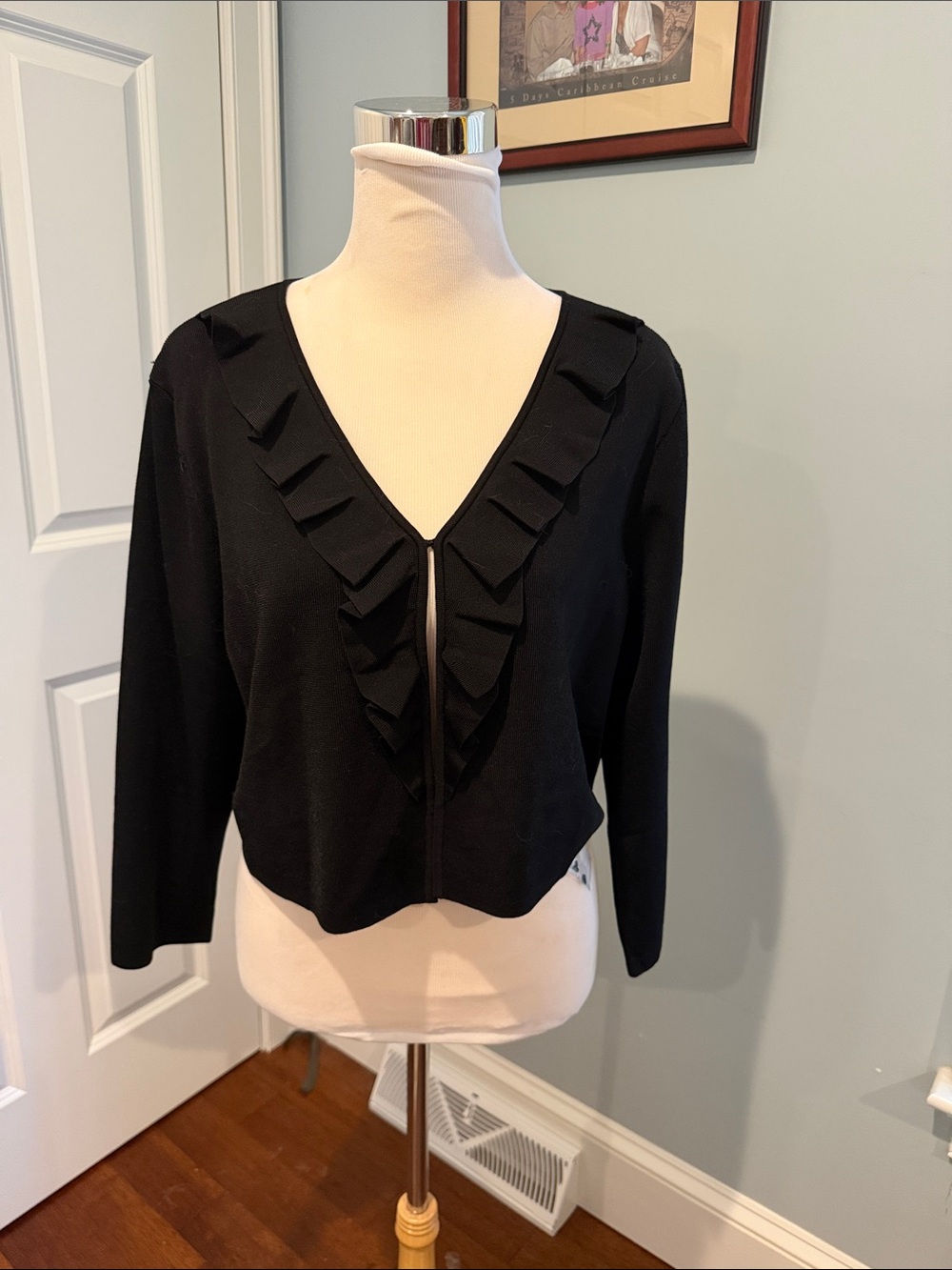 Talbots Black Women's XL Knit Top with Label